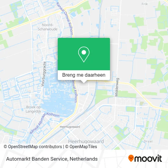 Automarkt Banden Service kaart