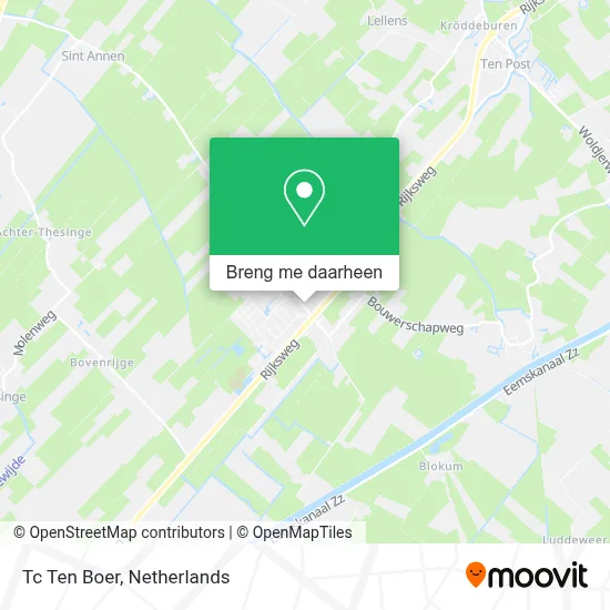 Tc Ten Boer kaart