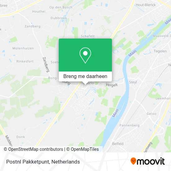 Postnl Pakketpunt kaart