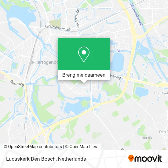 Lucaskerk Den Bosch kaart
