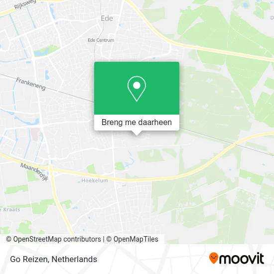 Go Reizen kaart