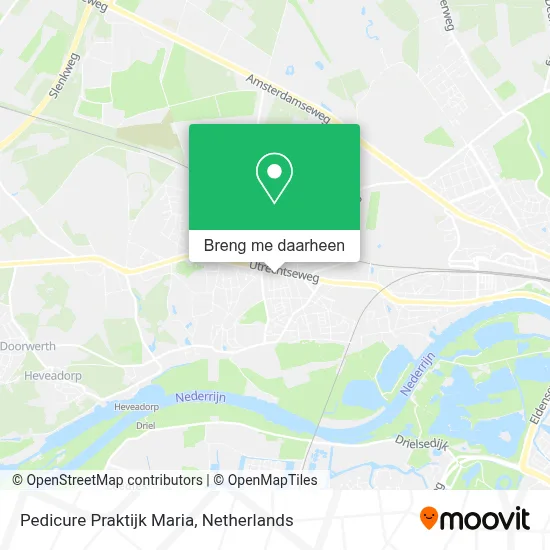 Pedicure Praktijk Maria kaart
