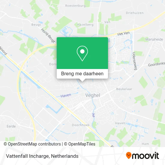 Vattenfall Incharge kaart
