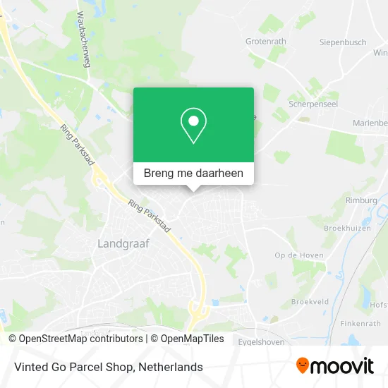 Vinted Go Parcel Shop kaart