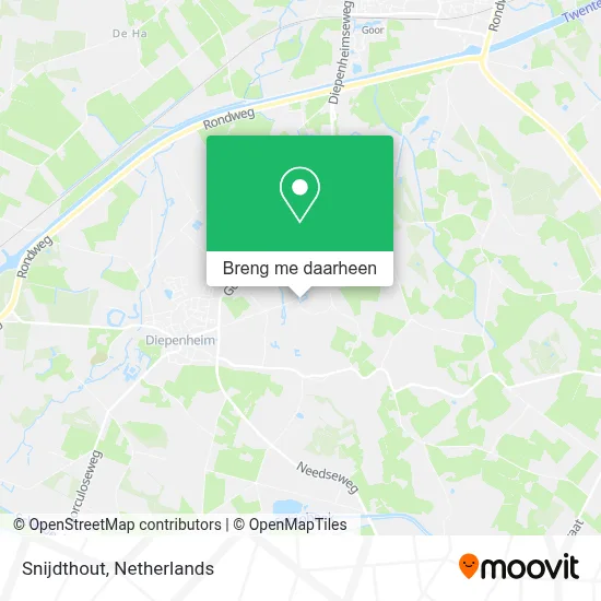 Snijdthout kaart