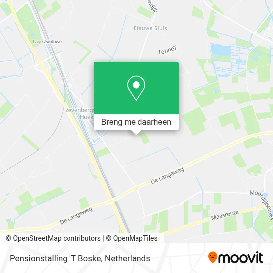 Pensionstalling 'T Boske kaart