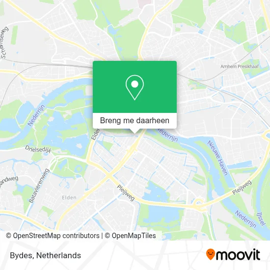 Bydes kaart
