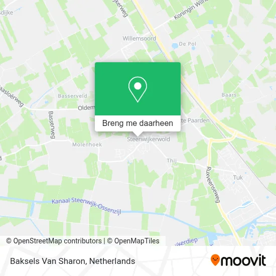 Baksels Van Sharon kaart