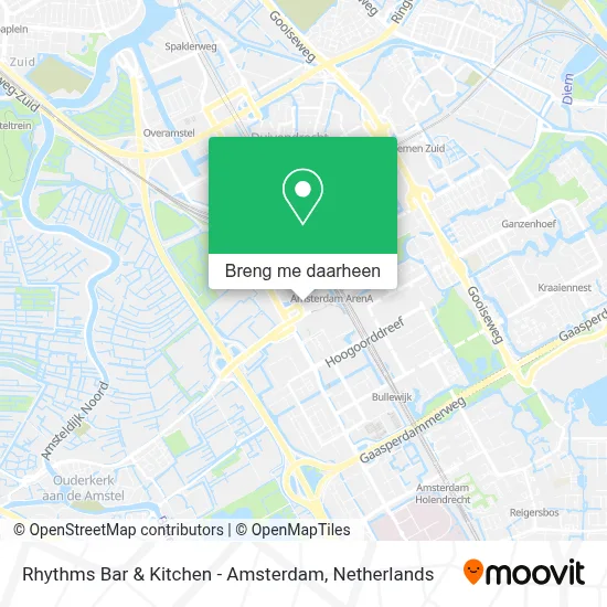 Rhythms Bar & Kitchen - Amsterdam kaart