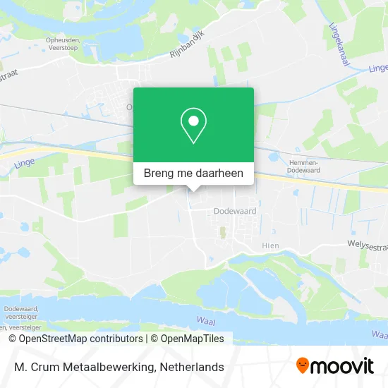 M. Crum Metaalbewerking kaart