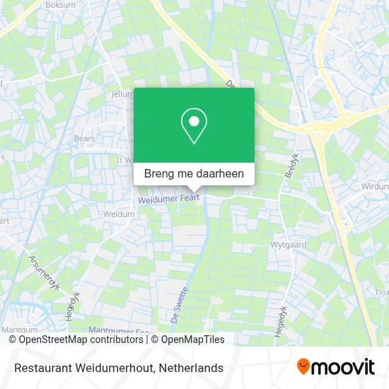 Restaurant Weidumerhout kaart
