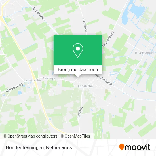 Hondentrainingen kaart