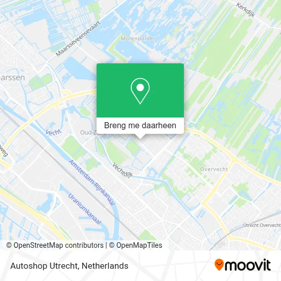 Autoshop Utrecht kaart
