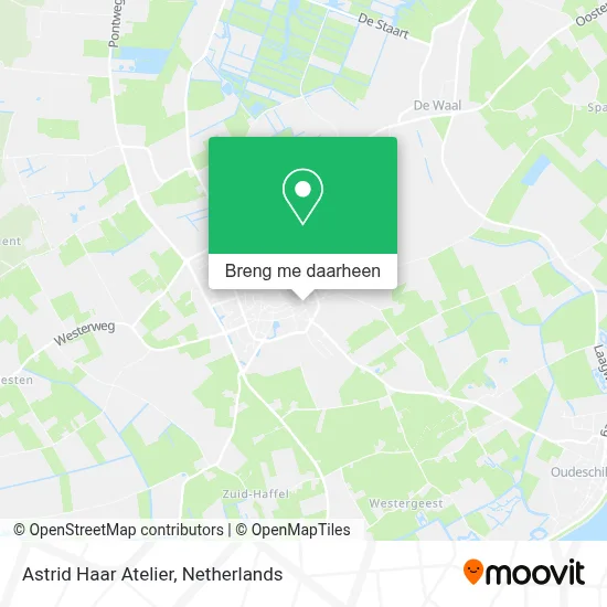 Astrid Haar Atelier kaart