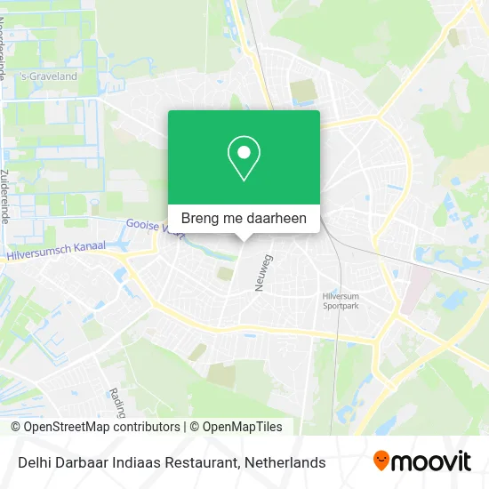 Delhi Darbaar Indiaas Restaurant kaart