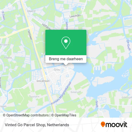 Vinted Go Parcel Shop kaart