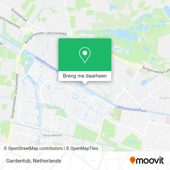 Gardentub kaart