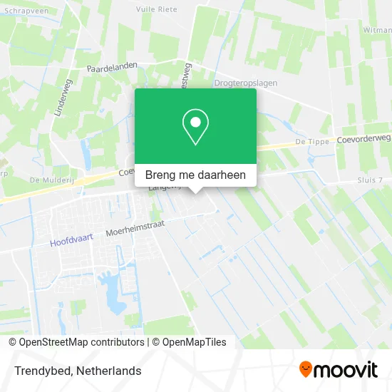 Trendybed kaart
