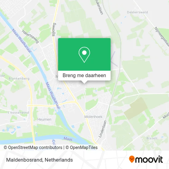 Maldenbosrand kaart