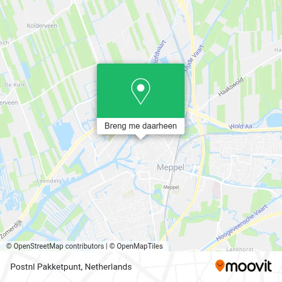 Postnl Pakketpunt kaart