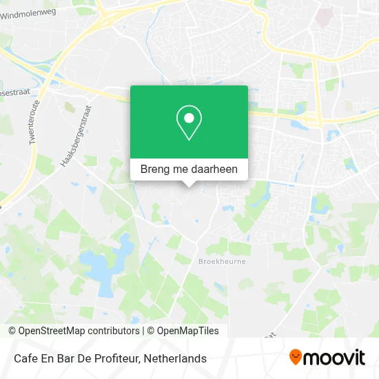 Cafe En Bar De Profiteur kaart