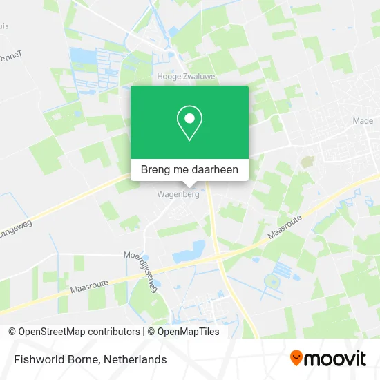 Fishworld Borne kaart