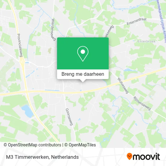 M3 Timmerwerken kaart