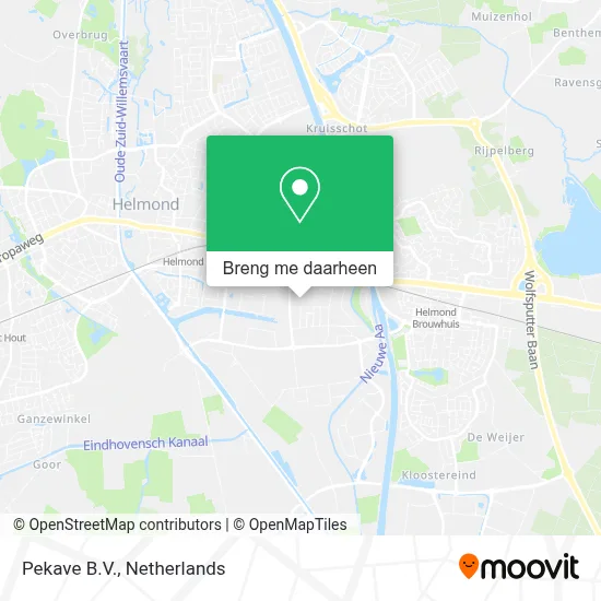 Pekave B.V. kaart