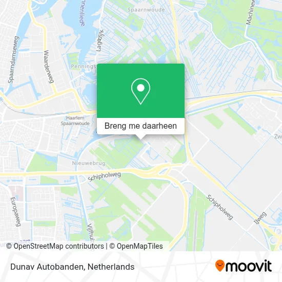 Dunav Autobanden kaart