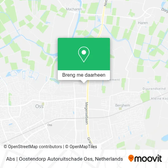 Abs | Oostendorp Autoruitschade Oss kaart