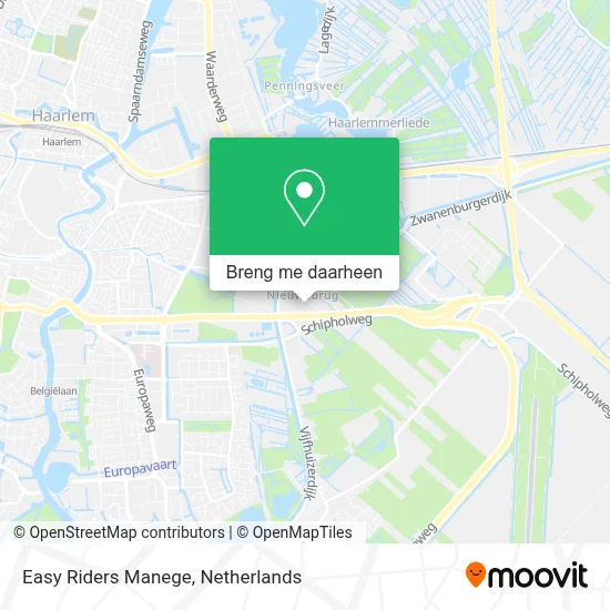 Easy Riders Manege kaart