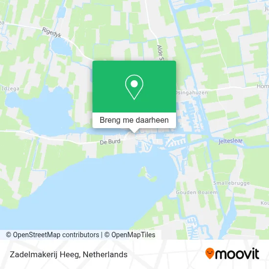 Zadelmakerij Heeg kaart
