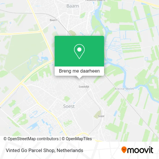 Vinted Go Parcel Shop kaart
