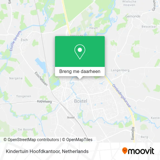 Kindertuin Hoofdkantoor kaart