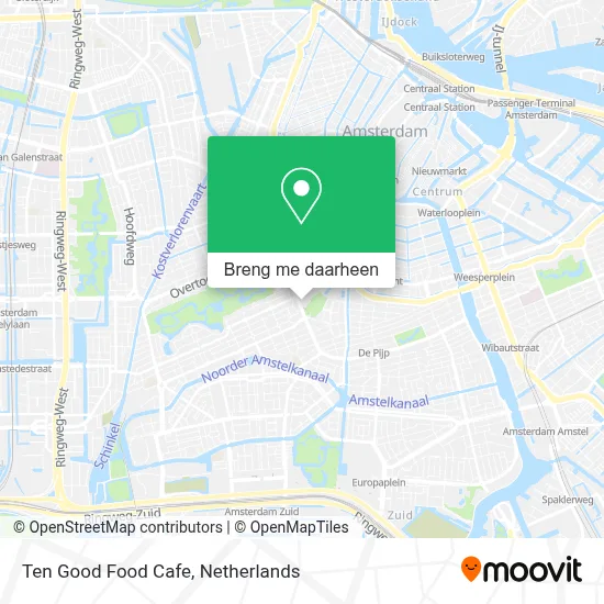 Ten Good Food Cafe kaart