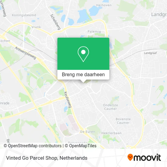 Vinted Go Parcel Shop kaart