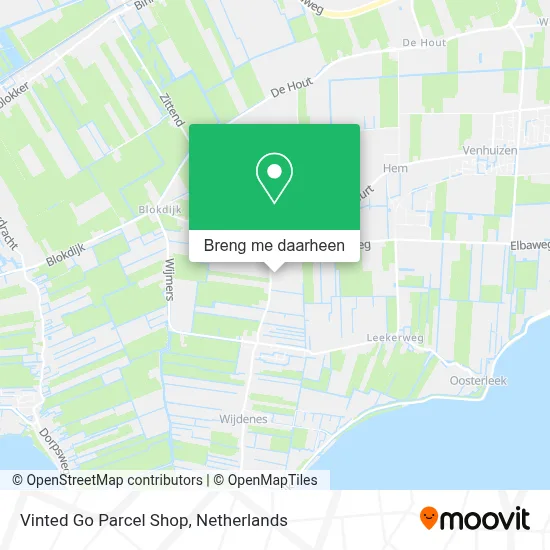 Vinted Go Parcel Shop kaart