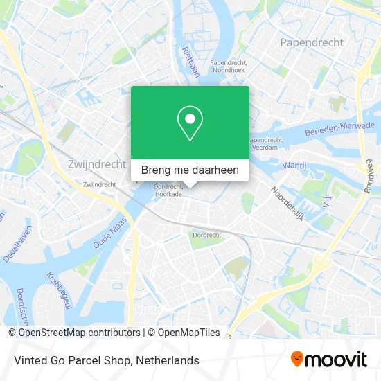 Vinted Go Parcel Shop kaart