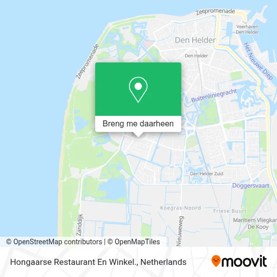 Hongaarse Restaurant En Winkel. kaart