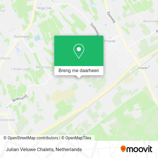 Julian Veluwe Chalets kaart