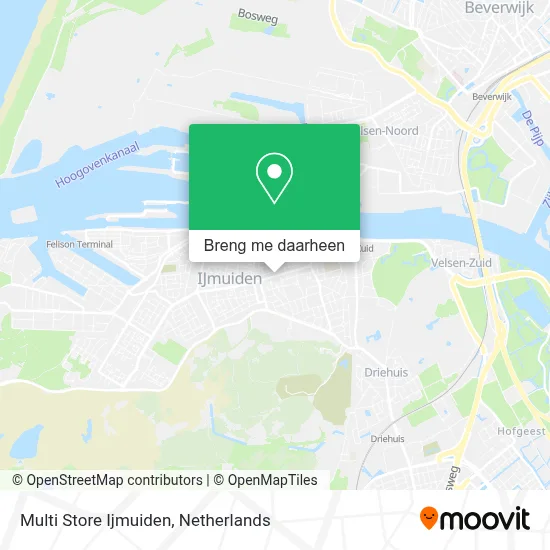 Multi Store Ijmuiden kaart