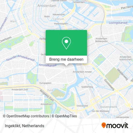 Ingeklikt kaart