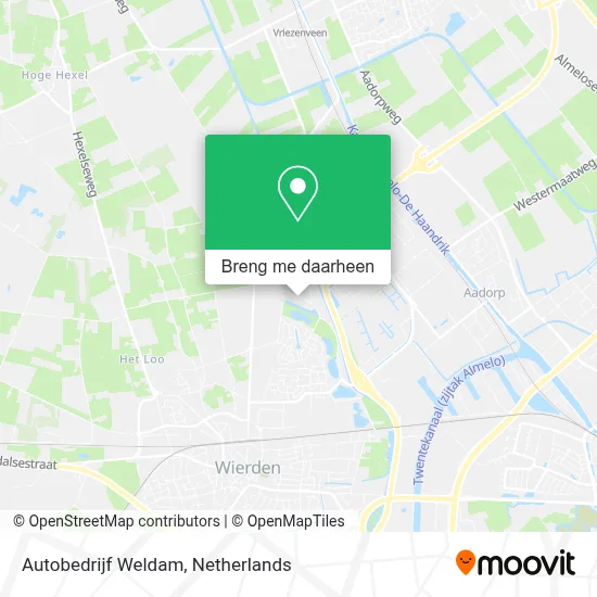 Autobedrijf Weldam kaart