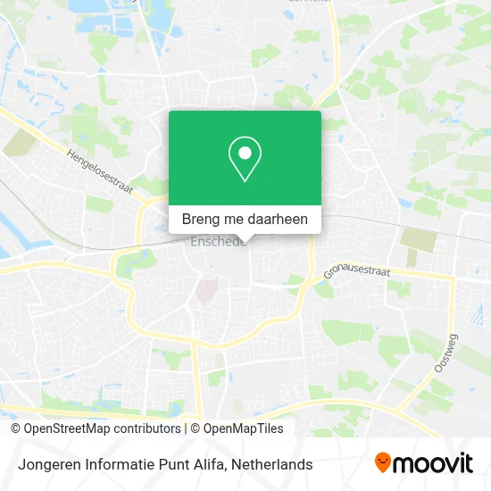 Jongeren Informatie Punt Alifa kaart