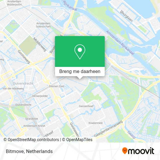 Bitmove kaart