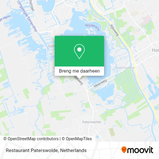 Restaurant Paterswolde kaart