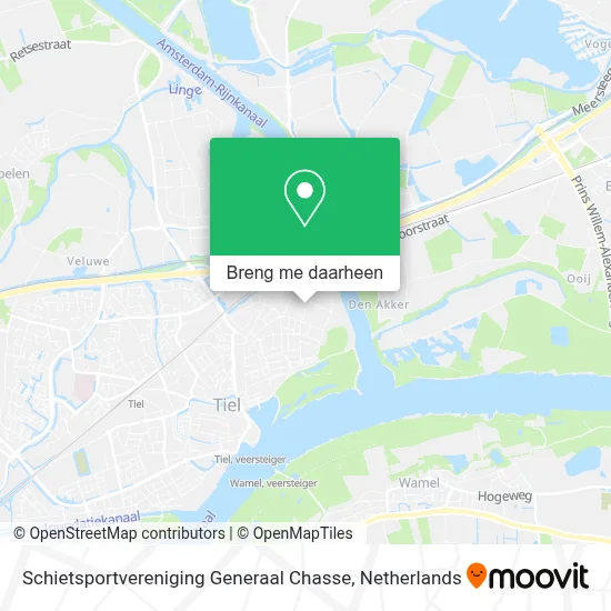 Schietsportvereniging Generaal Chasse kaart