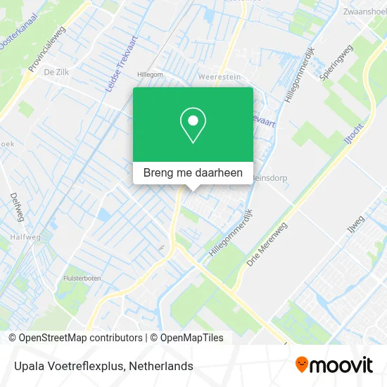 Upala Voetreflexplus kaart