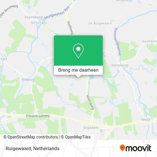 Ruigewaard kaart