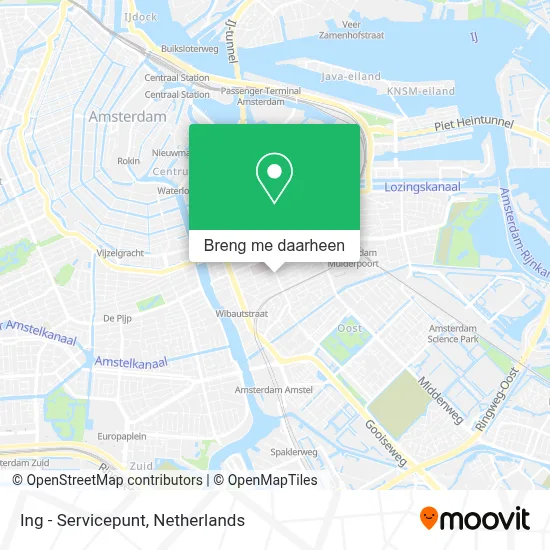 Ing - Servicepunt kaart